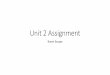 Unit 2 Assignmentgorskicompsci.ca/ICS2O/Unit2/Unit2Assignment.pdf · 2019. 10. 4. · Unit 2 Assignment Room Escape. Create an app which has a theme and end goal. To reach the goal,