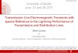 Transmission Line Electromagnetic Transients with special …catedras-etsi.us.es/endesared/documentos/sem_Nucci/Course... · 2014. 5. 23. · Distribution Line and the CIGRE proposed