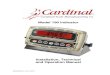 Installation, Technical and Operation ManualThe Cardinal Model 190 indicator is a precision weight-measuring instrument. As with any precision instrument, it requires an acceptable