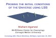 ROBING THE INITIAL CONDITIONS OF THE UNIVERSE USING LSSmctp/SciPrgPgs/events/2013/CAP13/... · 2013. 10. 25. · PROBING THE INITIAL CONDITIONS OF THE UNIVERSE USING LSS • What