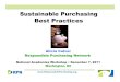 Sustainable Purchasing Best Practices - National Academiessites.nationalacademies.org/cs/groups/pgasite/documents/...Green Your Market Basket List • Add “green” products to your