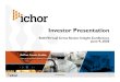ICHR Q2 2020 update - standard size - Ichor Holdings · Act of 1933, as amended, and Section 21E of the Securities Exchange Act of 1934, as amended, regarding Ichor Holdings, Ltd