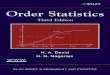 Order Statistics...4.2 Distribution-free bounds for the moments of order statistics and of the range 60 4.3 Bounds and approximations by orthogonal inverse expansion 70 4.4 Stochastic