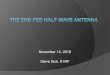 November 14, 2018 Steve Dick, K1RF · 2018. 11. 16. · About Half-wave Antennas A half-wave antenna is a resonant radiating element with an electrical length of one half-wave. Total