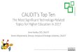 CAUDIT’s Top Ten library...A2017 This work is licensed under a Creative Commons Attribution 4.0 International License CAUDIT’s Top Ten The Most Significant Technology-Related Topics
