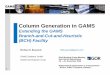 Extending the GAMS Branch-and-Cut-and-Heuristic (BCH) Facility · 2021. 2. 2. · Branch-and-Cut-and-Heuristic (BCH) Facility Michael R. Bussieck MBussieck@gams.com GAMS Software