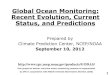 Global Ocean Monitoring: Recent Evolution, Current Status, and...Indian Ocean Dipole region indices, calculated as the area-averaged monthly mean sea surface temperature anomalies
