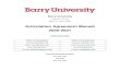 Articulation Agreement Manual 2020-2021 · Barry University 11300 N.E. 2nd Ave. Miami, FL 33161-6695 Articulation Agreement Manual 2020-2021 Office of Admissions Office of Financial