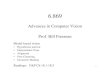 Advances in Computer Vision Prof. Bill Freeman...1 6.869 Advances in Computer Vision Prof. Bill Freeman Model-based vision • Hypothesize and test • Interpretation Trees • Alignment