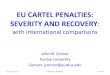 EU CARTEL PENALTIES: SEVERITY AND RECOVERYec.europa.eu/competition/information/macroeconomy/connor_en.pdf · 6. DAMAGES & RECOVERY • Customer damages=Overcharge + Deadweight loss