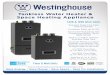 Tankless Water Heater & Space Heating Appliancewestinghousewaterheating.com/...Wall-Brochure.pdfWall Mount Model Dimensions (W x H x D) W 17.3” x H 34” x D 15.4” W 19.7” x