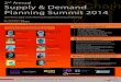 nd Supply & Demand Planning Summit 2014 - 2nd... · 2014. 5. 26. · 2ND ANNUAL SUPPLY & DEMAND PLANNING SUMMIT 2014 8:00 Registration opens 9:00 Opening remarks from the Chair Russell