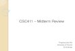 CSC411 midterm reviewguerzhoy/411_2018/lec/week8/...relationship. Overfitting occurs when a model is excessively complex, such as having too many parameters relative to the number