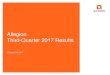 Allegion Third-Quarter 2017 Results/media/Files/A/Allegion...4 | Third-Quarter 2017 Results Third-Quarter Financial Highlights Revenue of $609.4 million increased +4.9%, +2.7% on an