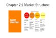 Chapter 7:1 Market Structure · 2020. 7. 15. · with a monopoly makes output decisions and why monopolists ... groups and design pricing policies for each group. • The different
