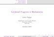 Combined Programs in Mathematics · Combined Programs in Mathematics Julian Padget Department of Computer Science ... October 2007 Julian Padget (CS, Bath) UK Maths Programs October