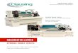 COLCHESTER LATHES - Clausing Industrial · 2019. 11. 27. · 18 inch VS Lathe 21 inch VS Lathe Extra heavy-duty wide bed gives our machines the capability of withstanding heavy use