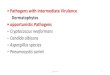 Pathogens with Intermediate Virulence Dermatophytes ...fac.ksu.edu.sa/sites/default/files/lab_3_2.pdfDermatophytes • opportunistic Pathogens –Cryptococcus neoformans –Candida