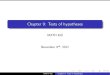 Chapter 9: Tests of hypotheses - GitHub Pagesvucdinh.github.io/Files/lecture21.pdfWeek 12 Chapter 10: Two-sample inference MATH 450 Chapter 9: Tests of hypotheses Overview 9.1Hypotheses