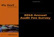 2016 Annual Audit Fee Survey - Workivaanalysis of responses to FERF’s annual audit fee survey, with responses submitted by executives from public companies, privately held companies,