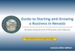 Guide to Starting a Business in Nevada...10 STEPS TO START SCORE Northern Nevada SCORE Las Vegas Nevada SBDC Services Womens usiness Center Services A Few of the Many Business Support,