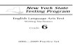 English Language Arts Test - P-12 : NYSED · 2012. 8. 21. · English Language Arts Test Writing Mechanics 2006—2009 Practice Set Grade 6. Page 20 30 Practice Set 1A. ... PS 5 (0-3)