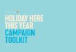HOLDI AYH ERE THIS YEAR CAMPAIGN TOOLKIT ......A GIPHY sticker is an animated GIF that overlays an image or video on social. We’ve created five versions of this that you can ‘stick’