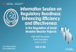 Information Session on Regulatory Readiness: Enhancing … · 2021. 1. 11. · Information Session on Regulatory Readiness: Enhancing Efficiency and Effectiveness CNSC Staff Presentation