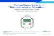 TempTale Ultra Temperature Monitor · 2020. 12. 16. · HO (1 a 3 segundos) para parar manualmente a unidade. OBSERVAÇÃO: se o monitor não for parado manualmente, o TempTale Ultra