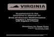 Virginia SOL Supplement to the Examiner’s Manual for End ......End-of-Course Mathematics Algebra I, Geometry, and Algebra II Tests Directions for Paper Tests Regular and Special