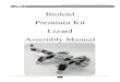 Bioloid Premium Kit Lizard Assembly ManualPremium Kit. Lizard. Assembly Manual. 1. Bioloid Premium Kit Lizard Assembly Manual v1.0. 2. Attention! Before proceeding with assembly you
