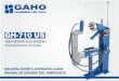 MANUAL GH-710 USgahotech.com/descargas/manual-gaho-gh710.pdfMANUAL DE USUARIO DEL FABRICANTE GH-710 US RIM REPAIR EQUIPMENT ENDEREZADOR DE RINES Para rines de aleación, alumino, y