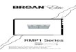 RMP1 Series - Broan Nutone · 2019. 11. 19. · - 6 - CONNECT DUCTWORK Ducted configuration 1. Take the discharge collar and assemble it onto the hood’s discharge opening, pressing