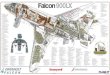 Falcon 900LX Finished Poster Dassault 17 Dec Amended...Type Ill overwing emergency exit — 0.53 x 0.91mm Machined and forged fuselage to centre-wingbox mainframe rear fitting and