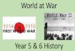 Year 5 & 6 History · 2020. 6. 4. · How and why WW1 ended. The End of World War One 1918 The End of the War: In 1918 leaders of the four different armies involved (Britain, France,