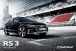 161430 18 Flyer Reno 758.1131.00.xx - Audi...Outstanding performance meets powerful design: the new Audi RS 3 Saloon will impress you with the combination of 5-cylinder power and the
