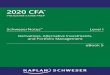 CFA 2020 Level I - SchweserNotes Book 5 · The topical coverage corresponds with the following CFA Institute assigned reading: 48. Derivative Markets and Instruments The candidate