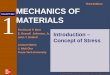 Third Edition MECHANICS OF MATERIALS 212 (SUMMER... · 2015. 6. 30. · Bearing Stress in Connections • Bolts, rivets, and pins create stresses on the points of ... • Evaluate