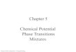 Chapter 5 Chemical Potential Phase Transitions Mixtures...Duesberg, Chemical Thermodynamics Chapter 7 : Slide 31 PARTIAL MOLAR QUANTITIES The contribution of one mole of a substance