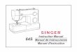 Instruction Manual 64S Manual de Instrucciones Manuel d ......Esta máquina de coser doméstica ha sido diseñada de conformidad con las normas IEC/EN 60335-2-28 y UL1594. - No permita