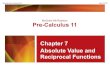 McGraw-Hill Ryerson Pre-Calculus 11 Chapter 7 Absolute ...pmalolos.weebly.com/.../reciprocal_functions_part_1.pdfAbsolute Value Functions Part 1 April 12, 2013 McGraw-Hill Ryerson
