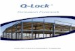 YOUR FIRST CHOICE IN PERMANENT FORMWORK · 2020. 11. 10. · The propping distances for Q-Lock vary from 1,8m to 2.5m depending on the profile and material thickness. For longer propping