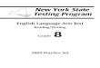 English Language Arts Test - P-12 : NYSED...2009 Practice Set Grade 8. Page 79 Reading Practice Set 1A 31. Page 80 31 Reading Practice Set 1B 32. Page 81 3133 Reading Practice Set