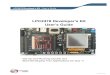 LPC2478 Developer’s Kit User’s Guide - Embedded Artists...USB OTG interface & connector USB host interface & connector Full modem RS232 on UART #1 (cannot be used on 32-bit databus