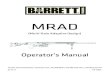 MRAD Operators Manual 050511 - EuroopticMRAD (Multi-Role Adaptive Design) Operator’s Manual PO Box 1077 Murfreesboro, TN 37133 USA / 615.8962938 / 615.896.7313 FAX / mail@barrett.net
