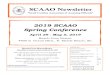 SCAAO Newsletter - Schneider Geospatial · 2019. 3. 14. · Conference Registration Form2 BR 4 Workshop Registration Form 5 Continuing Education 7-13, 18-20 ... 2020 Jacky Hunter