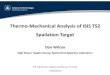 Thermo Mechanical Analysis of ISIS TS2 Spallation Targetkirkmcd/mumu/target/Wilcox/wilcox_140520.pdf• 3D geometry in ANSYS Mechanical –target core only • Stress wave effects