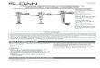 INSTALLATION INSTRUCTIONS FOR EXPOSED REGAL XL …3 - INSTALL FLUSHOMETER AND HANDLE ASSEMBLY 4 - FLUSH OUT SUPPLY LINE 5 - ADJUST CONTROL STOP AND INSTALL PLUG For high efficiency