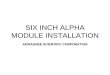 SIX INCH ALPHA MODULE INSTALLATION.ppt · 2013. 4. 6. · After Alpha module has been set in desired location. Adjust the four ... extension tube to ppg grotrude through the ceiling