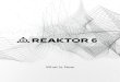 REAKTOR 6 What Is New - Native Instruments...3. THE REAKTOR 6 DOCUMENTATION The documentation for REAKTOR 6 is divided into separate documents, guiding you from loading and playing